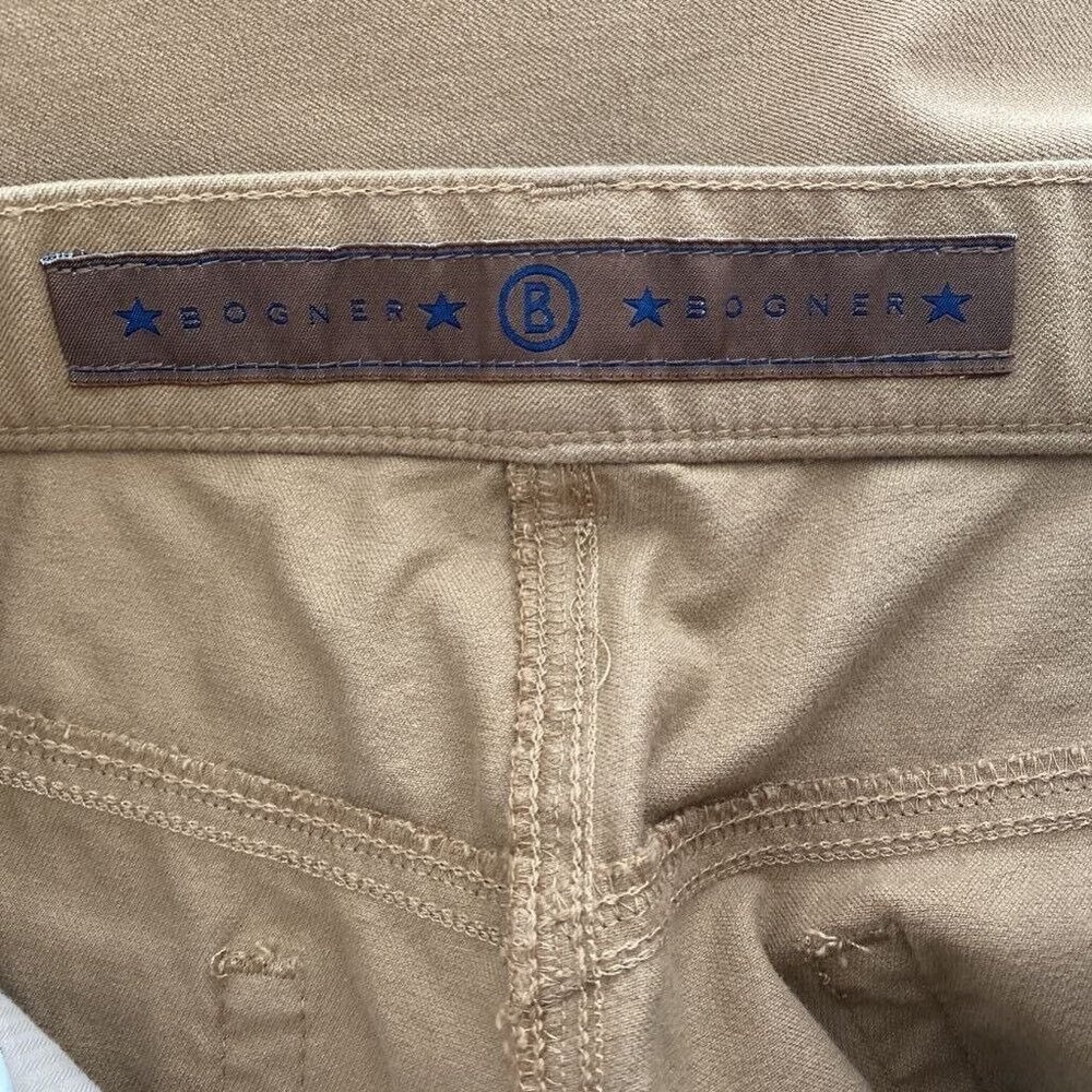 Bogner Womens WB Straight Leg Jeans Brown Stretch Medium Wash High Rise Denim 30 - Picture 4 of 6